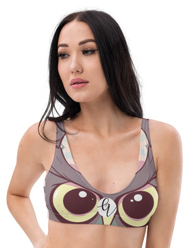 Owl padded bikini top