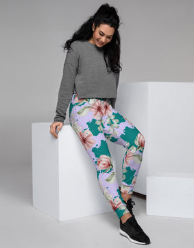 Green peach garden Women's Joggers