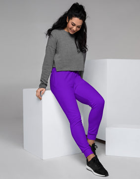 Purple coloured Women's Joggers