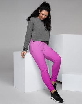 Pink purple coloured Women's Joggers