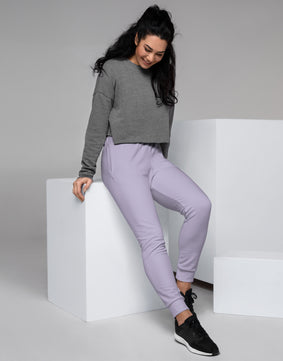 Light purple coloured Women's Joggers