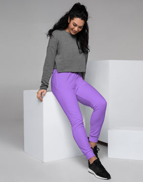 Purple coloured Women's Joggers