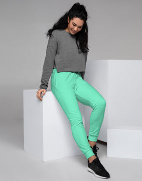 Neon green coloured Women's Joggers