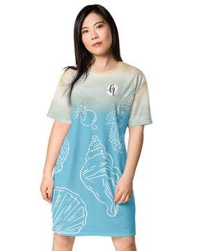 Sea star fish T-shirt dress