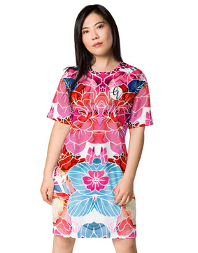 Colourful delight T-shirt dress