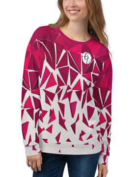 Red ruby mosaic Sweatshirt