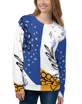 Blue floral Sweatshirt