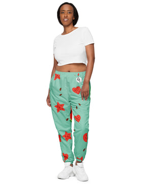 Watermelon heart track pants