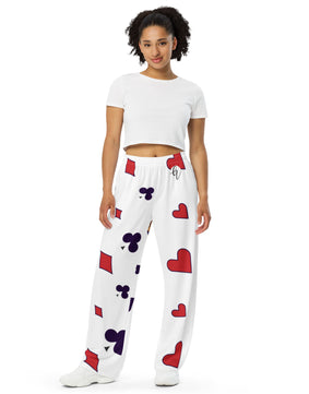 King of hearts All-over print unisex wide-leg pants