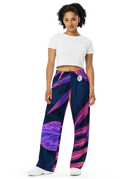 Jurassic jungle All-over print unisex wide-leg pants