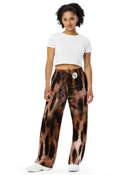 Jaguar All-over print unisex wide-leg pants