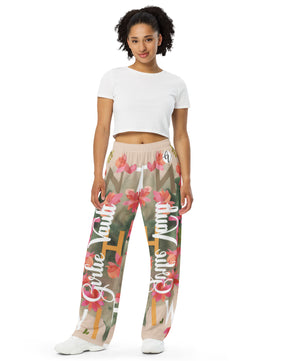 In the wild All-over print unisex wide-leg pants