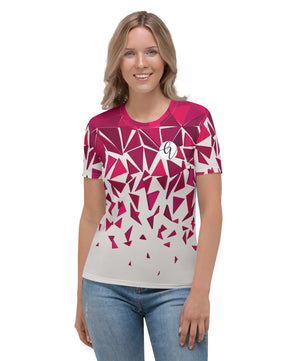 Red ruby mosaic Women's T-shirt