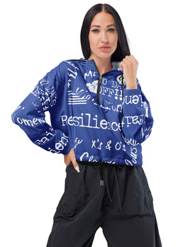 Resilience cropped windbreaker