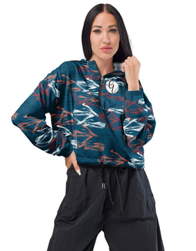 Victoria line cropped windbreaker