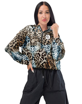 TIGER SKIN Women’s cropped windbreaker