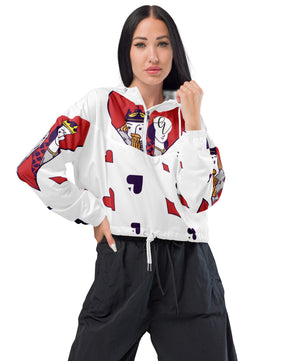 Kings of heart cropped windbreaker