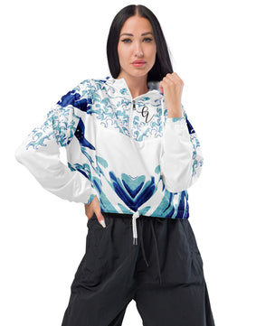 The great wave cropped windbreaker