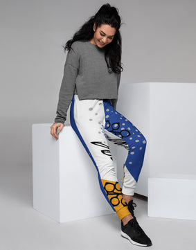 Blue floral Women's Joggers