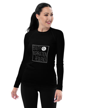 Beauty Inspiration Resilience Women's Rash Guard