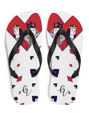 King of hearts Flip-Flops