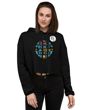 Run, Row, Repeat Crop Hoodie