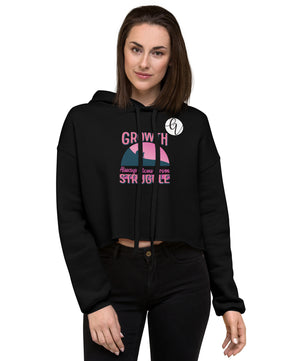 Growth-always-stems-from-struggle Crop Hoodie