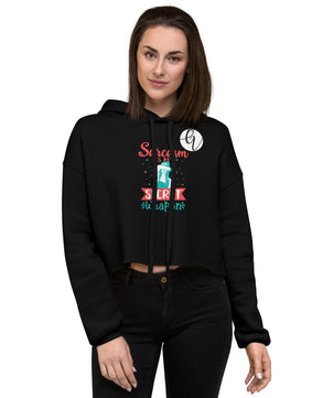 Sarcasm-is-my-secret-weapon Crop Hoodie