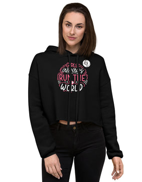 Girls-always-run-the-world Crop Hoodie