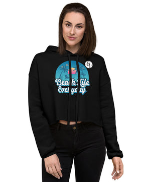 Beach-life-everyday Crop Hoodie