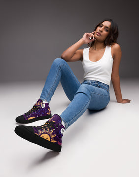 Women’s high top canvas shoes