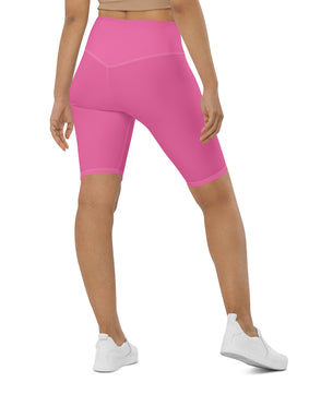 pink colored Biker Shorts