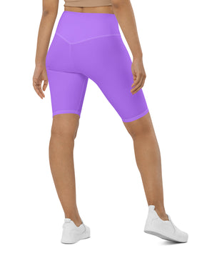 Purple neon colored Biker Shorts