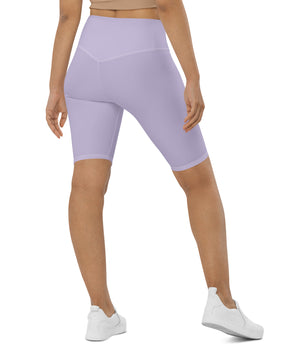 Light purple colored Biker Shorts