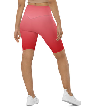 Light red colored Biker Shorts