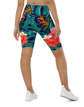 floral seamless pattern Biker Shorts