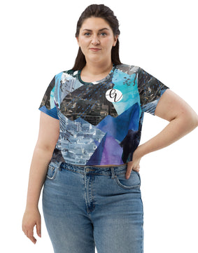 Animal Bird - All-Over Print Crop Tee