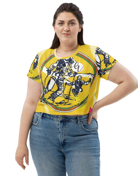 Yells Art All-Over Print Crop Tee