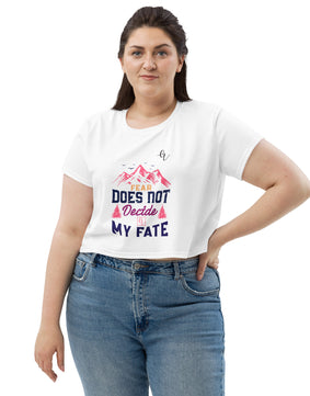 Does not decide my fate All-Over Print Crop Tee