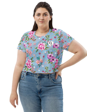 Rose and hubble All-Over Print Crop Tee