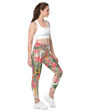 In the wild Crossover leggings with pockets