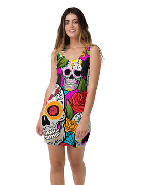 Dead sugar skull Cut & Sew Dress