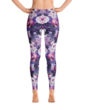 Purple floral Leggings