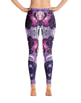 Purple floral Leggings