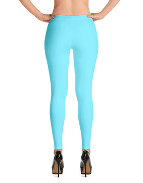 Neon blue colored Leggings