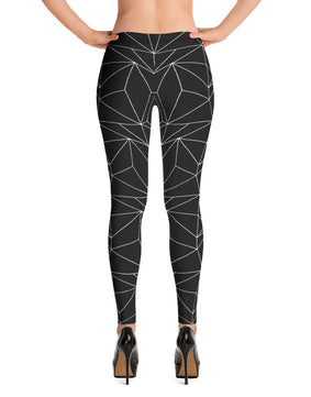 Black and white abstract Leggings