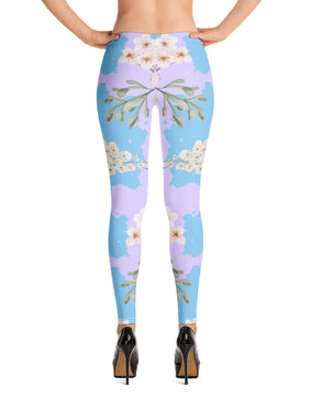 Leaves floral blossom Leggings