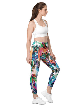 Multicolored Leggings with pockets