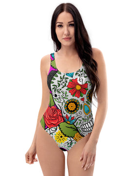 Dead sugar skull One-Piece Swimsuit