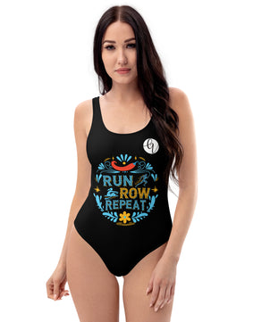 Run grow repeat One-Piece Swimsuit